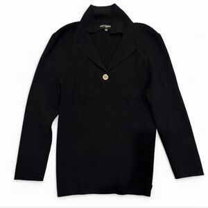 Karl Lagerfeld Black Ribbed Sweater